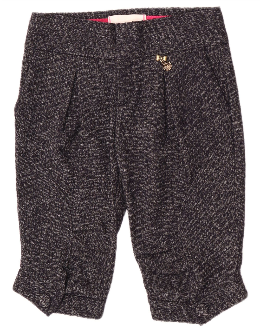 Fornarina Womens Pegged Chino Shorts W28 Medium  Grey Wool