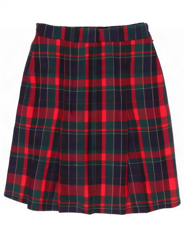 Avoca Womens High Waist Midi Skirt Large W30 Multicoloured Plaid New Wool