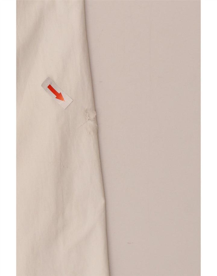 Nike Womens Hooded Tracksuit Top Jacket UK 6 XS White Colourblock Polyester