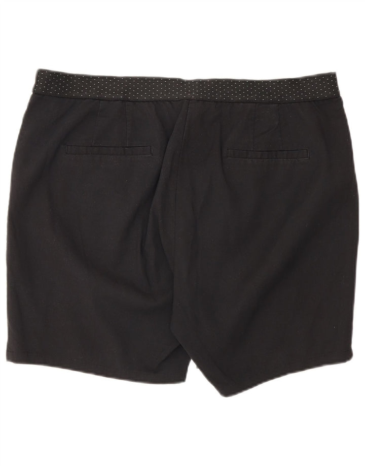 Zara Womens Chino Shorts XL W32 Black
