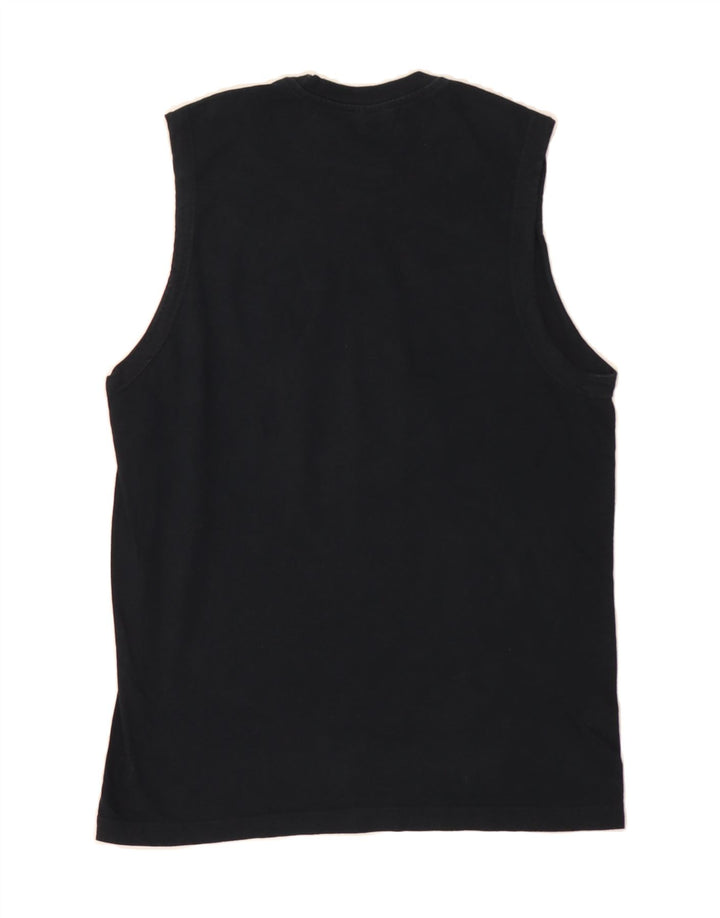 CHAMPION Womens Vest Top UK 16 Large Black Cotton Vintage Champion and Second-Hand Champion from Messina Hembry 