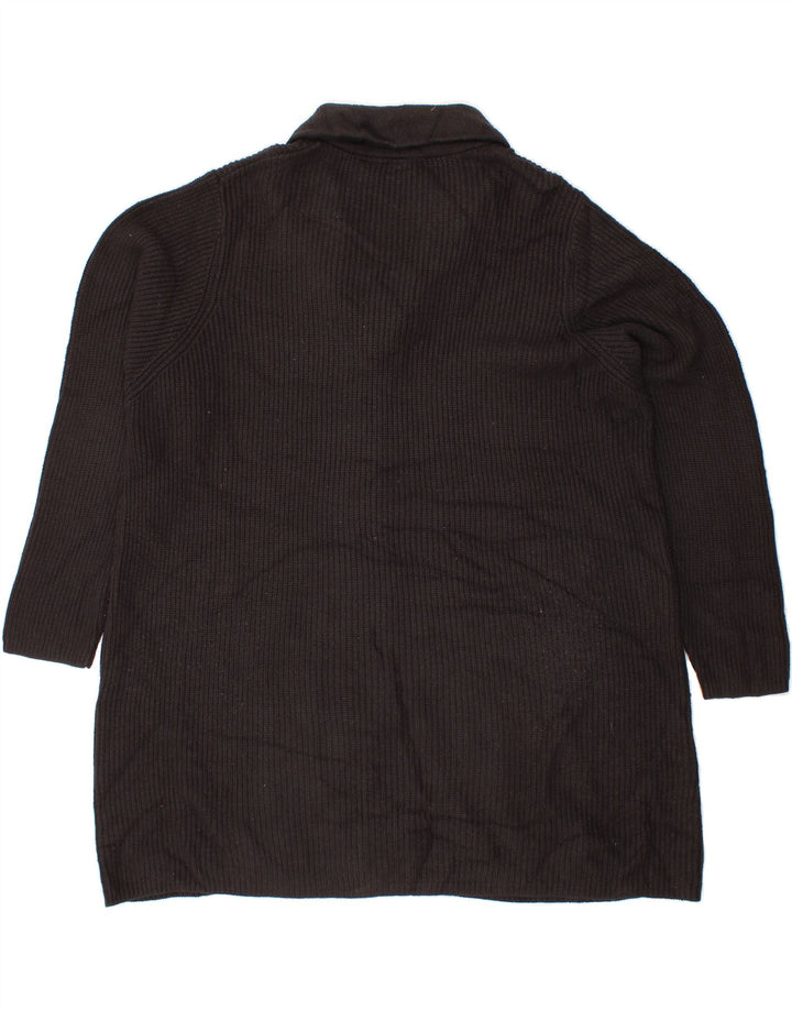 MOSSIMO Womens Longline Cardigan Sweater UK 20 2XL Black Acrylic Vintage Mossimo and Second-Hand Mossimo from Messina Hembry 