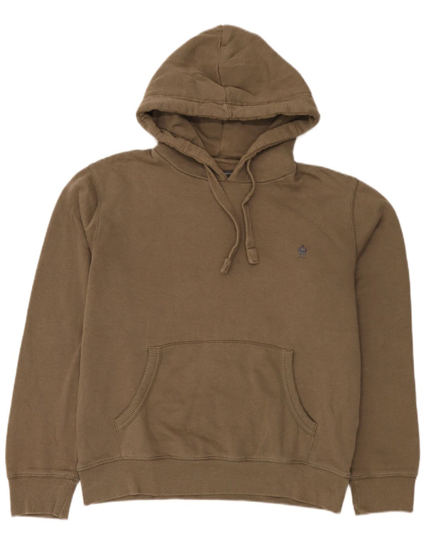 French Connection Mens Hoodie Jumper Medium Khaki Cotton