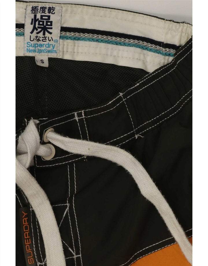 Superdry Mens Graphic Swimming Shorts Small Multicoloured Camouflage