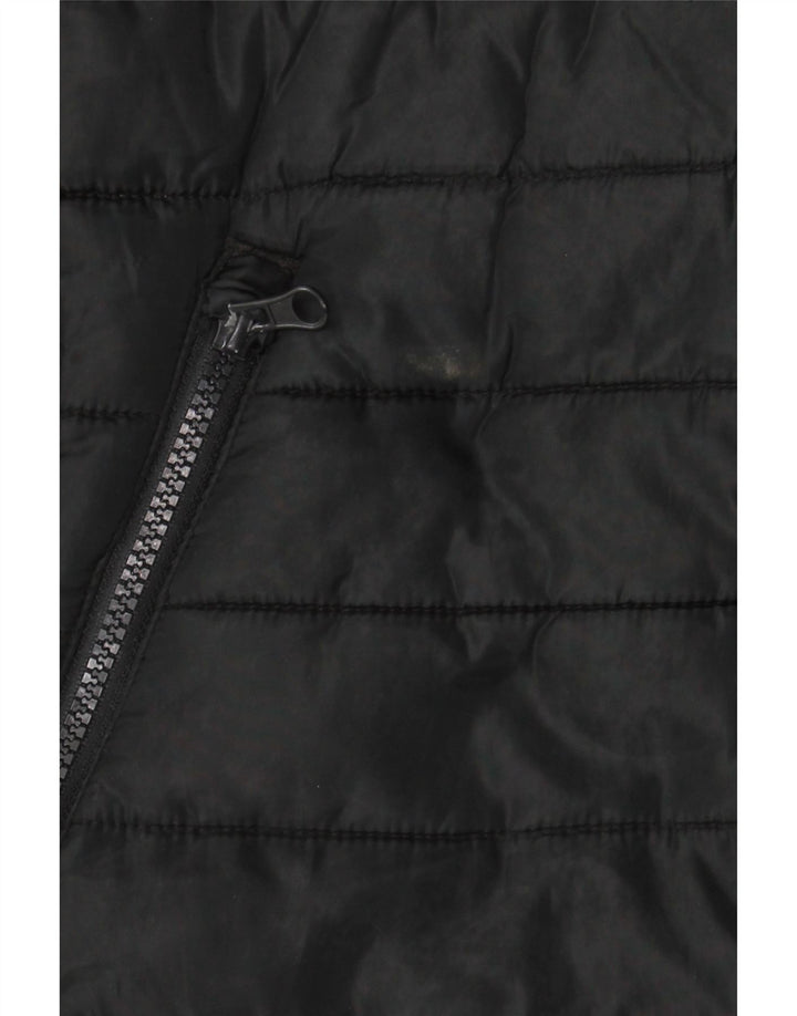 Jack & Jones Mens Hooded Padded Gilet UK 36 Small Black Polyester