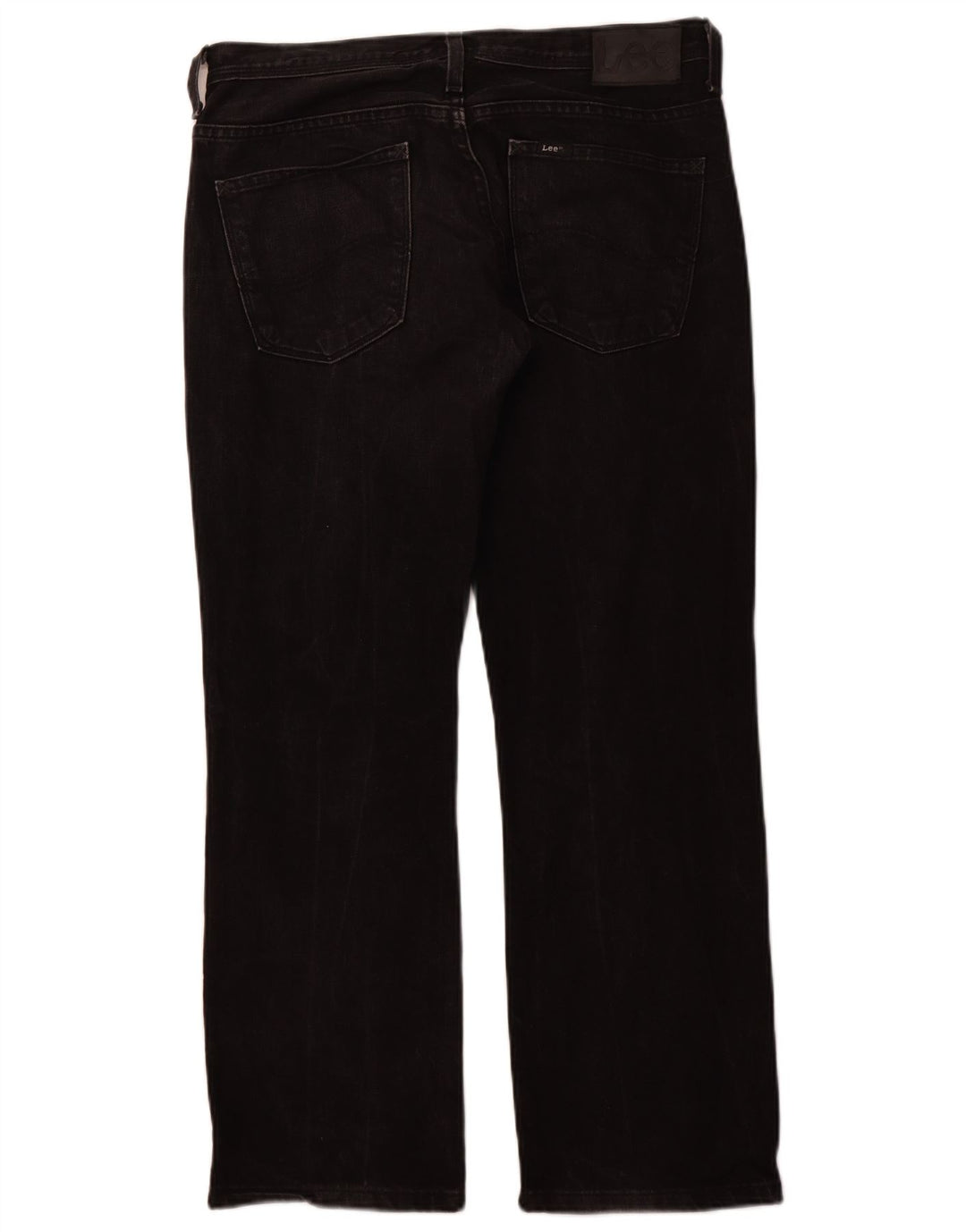 LEE Mens Knox Straight Jeans W33 L28 Black Cotton