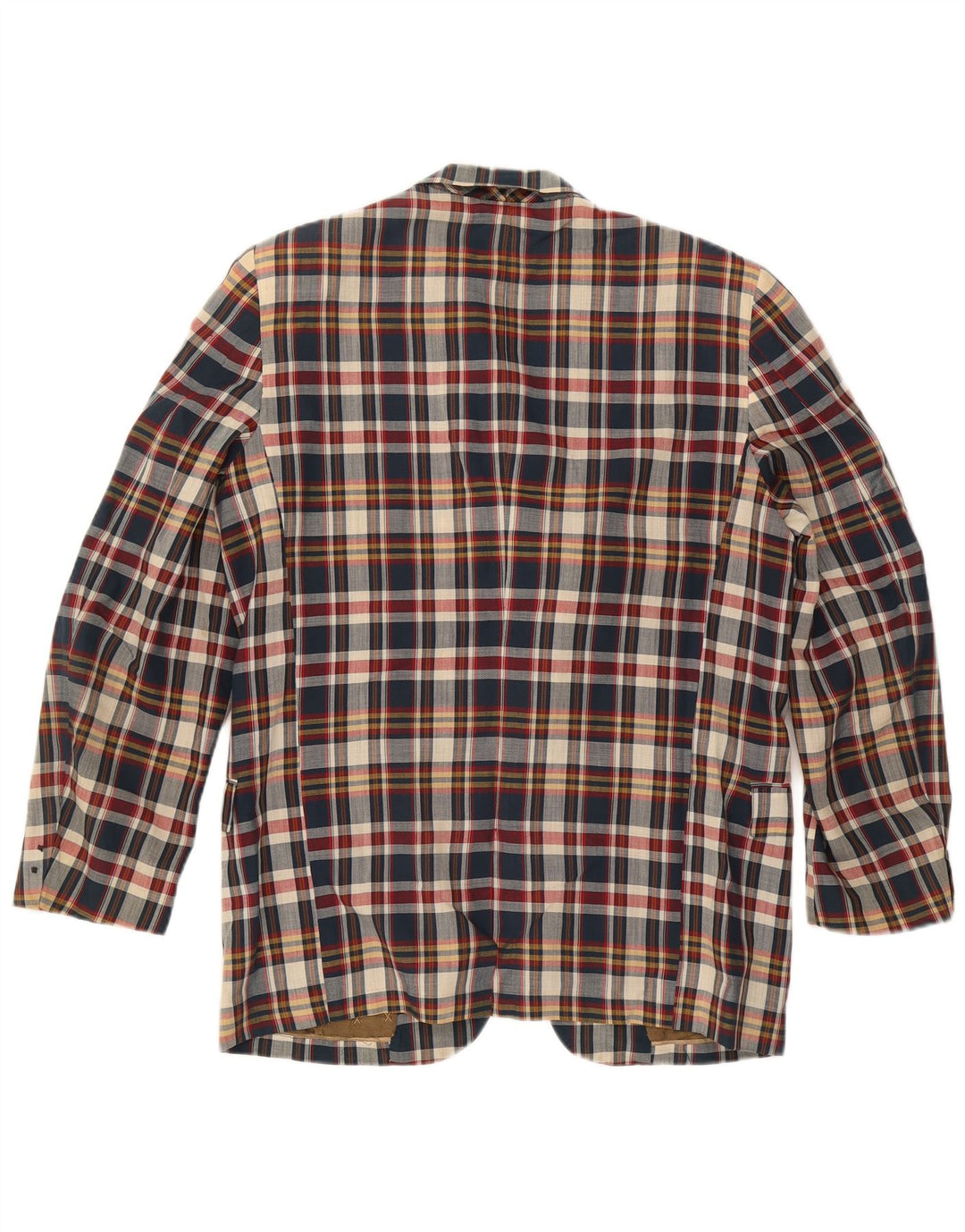 Baxter Mens 3 Button Blazer Jacket UK 38 Medium Multicoloured Check