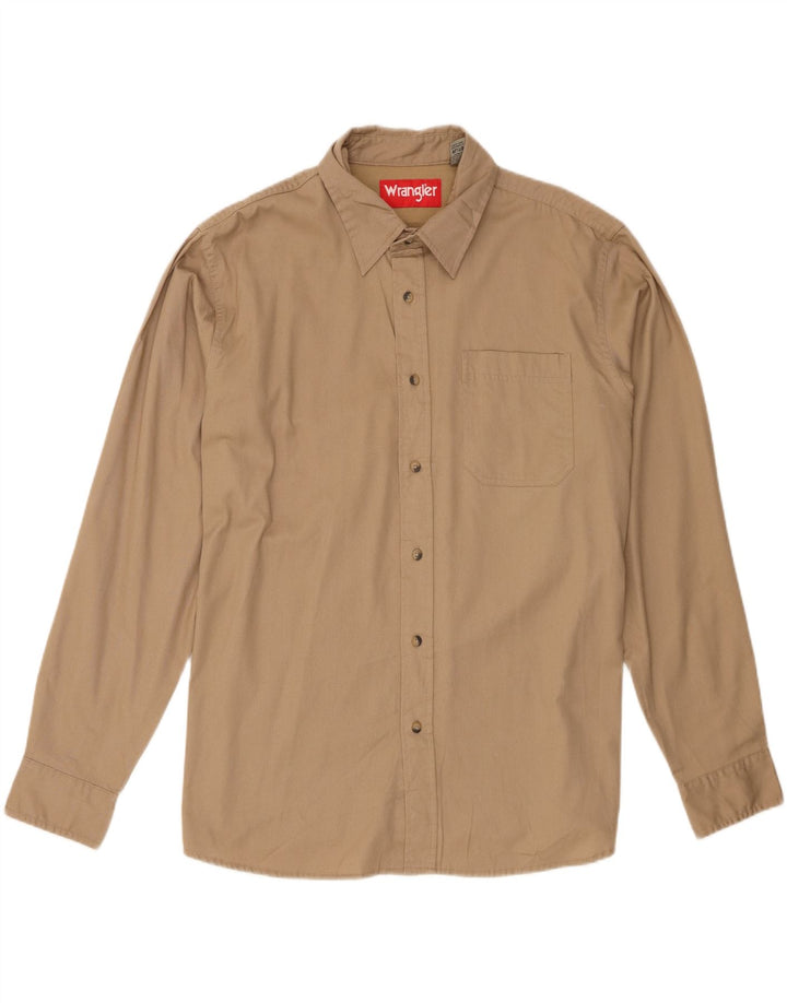Wrangler Mens Shirt XL Beige Cotton