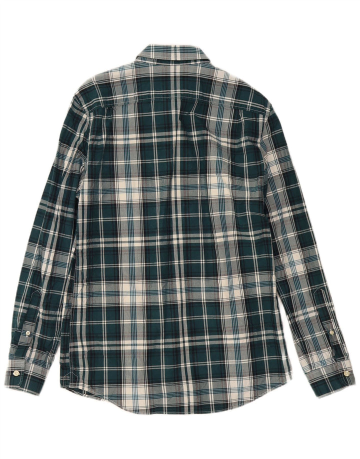 Jack Wills Mens Shirt Medium Green Check Cotton