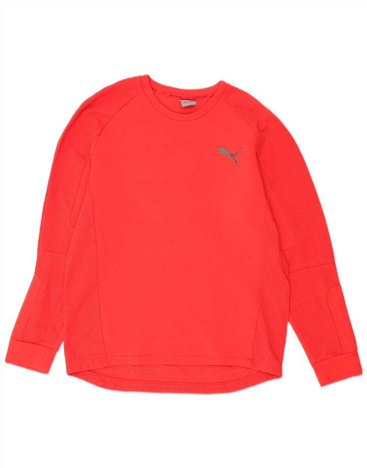Puma Mens Sweatshirt Jumper Large Red Cotton