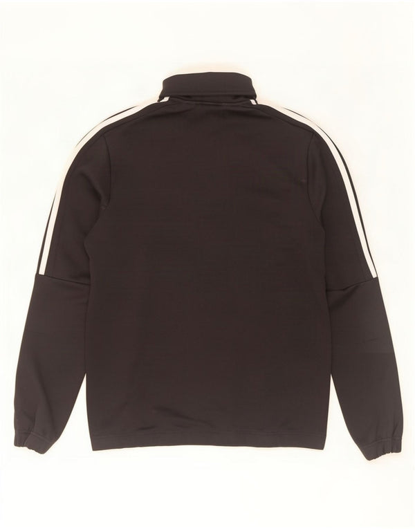 Adidas Mens Tracksuit Top Jacket UK 38/40 Medium Black Polyester