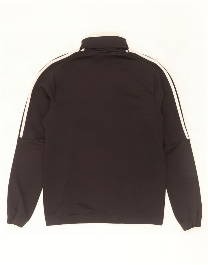Adidas Mens Tracksuit Top Jacket UK 38/40 Medium Black Polyester