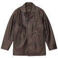 JACK & JONES Mens Leather Jacket UK 36 Small Black Leather