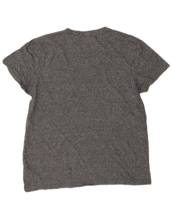 Jack Wills Mens Slim Fit T-Shirt Top Medium Grey Flecked Cotton