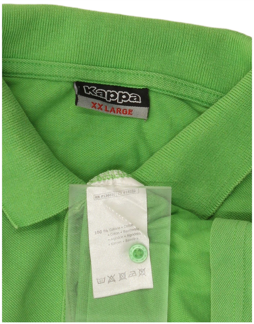 KAPPA Mens Polo Shirt 2XL Green Cotton