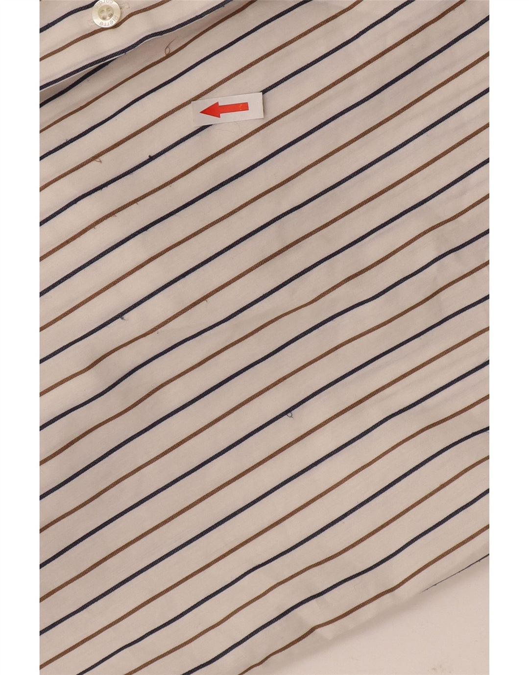 Pierre Cardin Mens Shirt Size 41 Medium White Striped