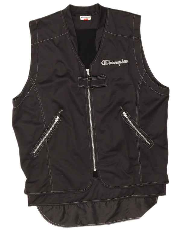 Champion Mens Gilet UK 40 Large Black Polyester