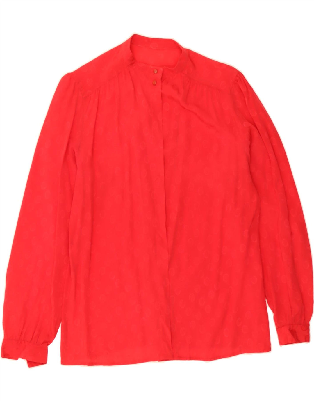 VINTAGE Womens Shirt Blouse UK 12 Medium Red Spotted Vintage Vintage and Second-Hand Vintage from Messina Hembry 