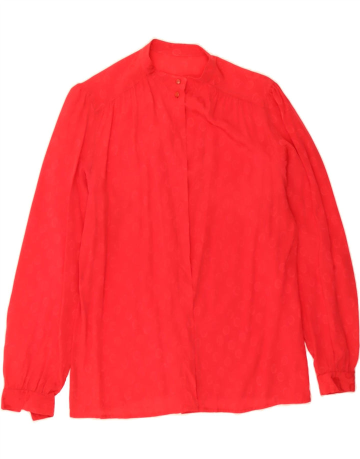 VINTAGE Womens Shirt Blouse UK 12 Medium Red Spotted Vintage Vintage and Second-Hand Vintage from Messina Hembry 