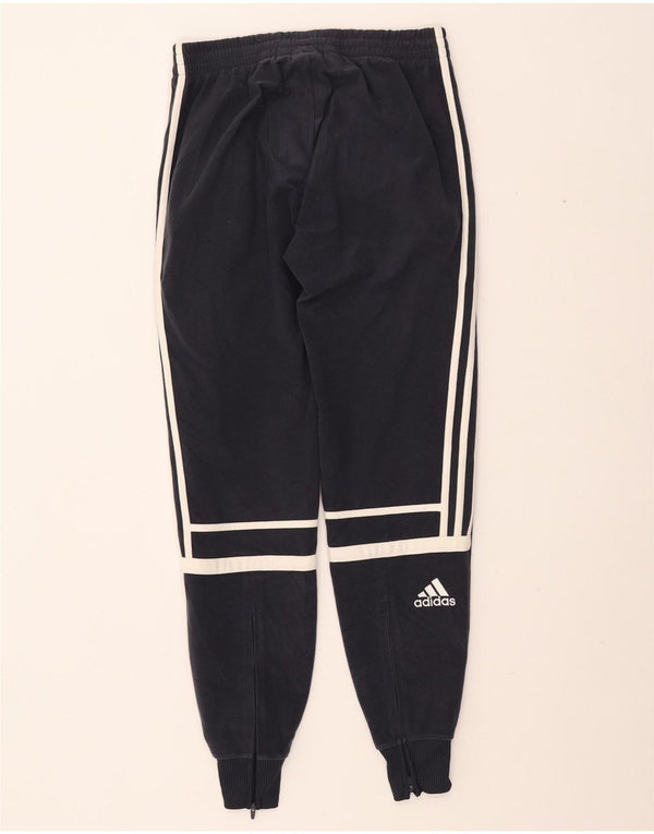 ADIDAS Mens Tracksuit Trousers Joggers Small  Navy Blue Polyester
