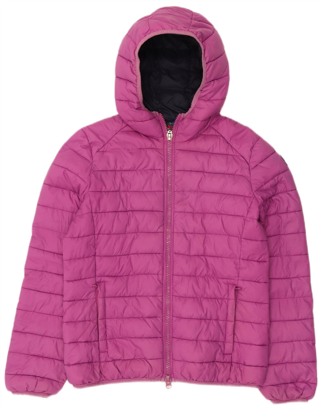 Invicta Womens Hooded Padded Jacket UK 18 XL Purple Polyamide