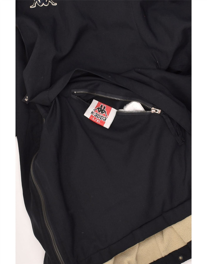KAPPA Mens Reversible Jacket UK 42 XL Black Polyester | Vintage Kappa | Thrift | Second-Hand Kappa | Used Clothing | Messina Hembry 
