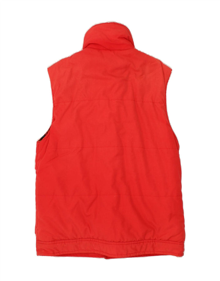 VINTAGE Mens Padded Gilet UK 36 Small Red Cotton Vintage Vintage and Second-Hand Vintage from Messina Hembry 