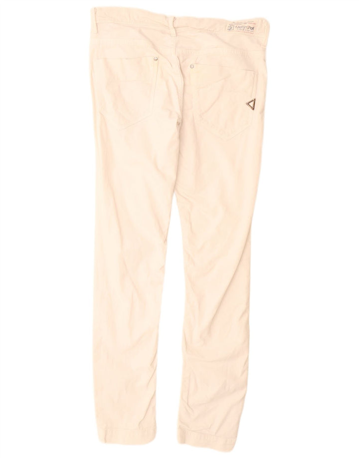 Meltin' Pot Womens Slim Jeans W36 L34 White Cotton