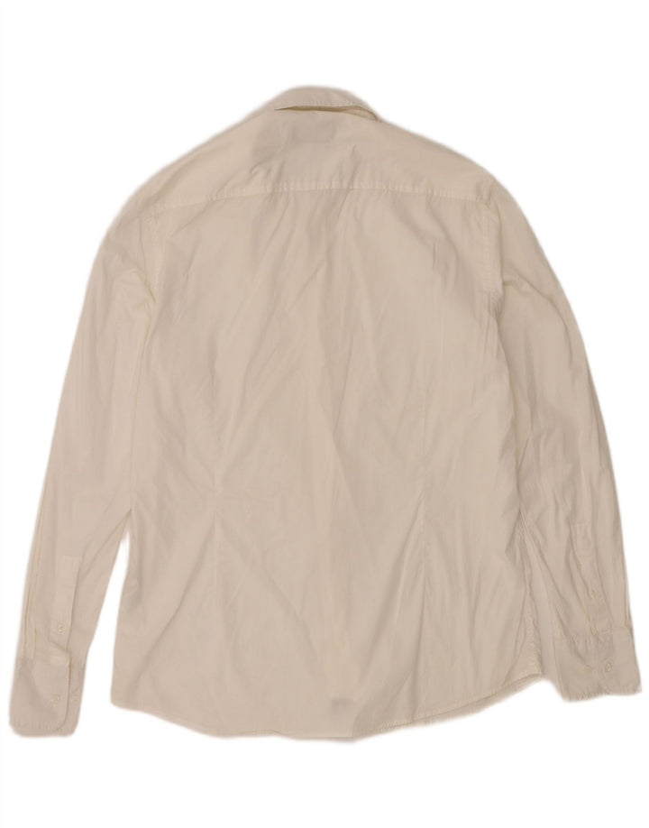 Sergio Tacchini Mens Shirt XL White Cotton