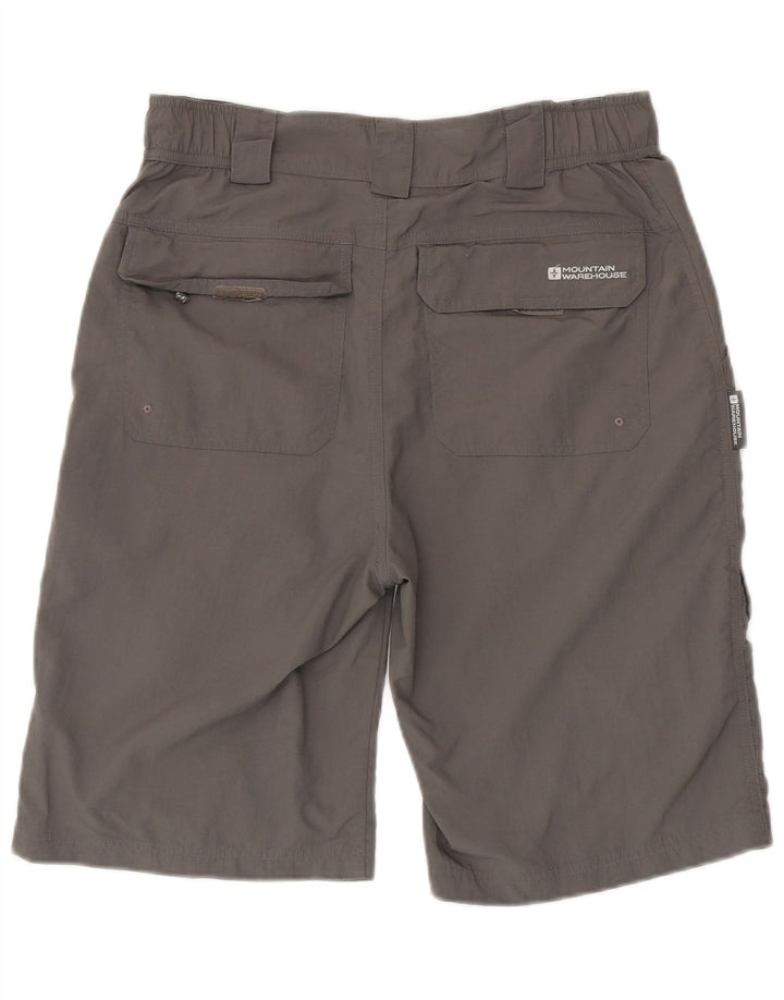 Mountain Warehouse Mens Cargo Shorts W30 Medium Grey Nylon