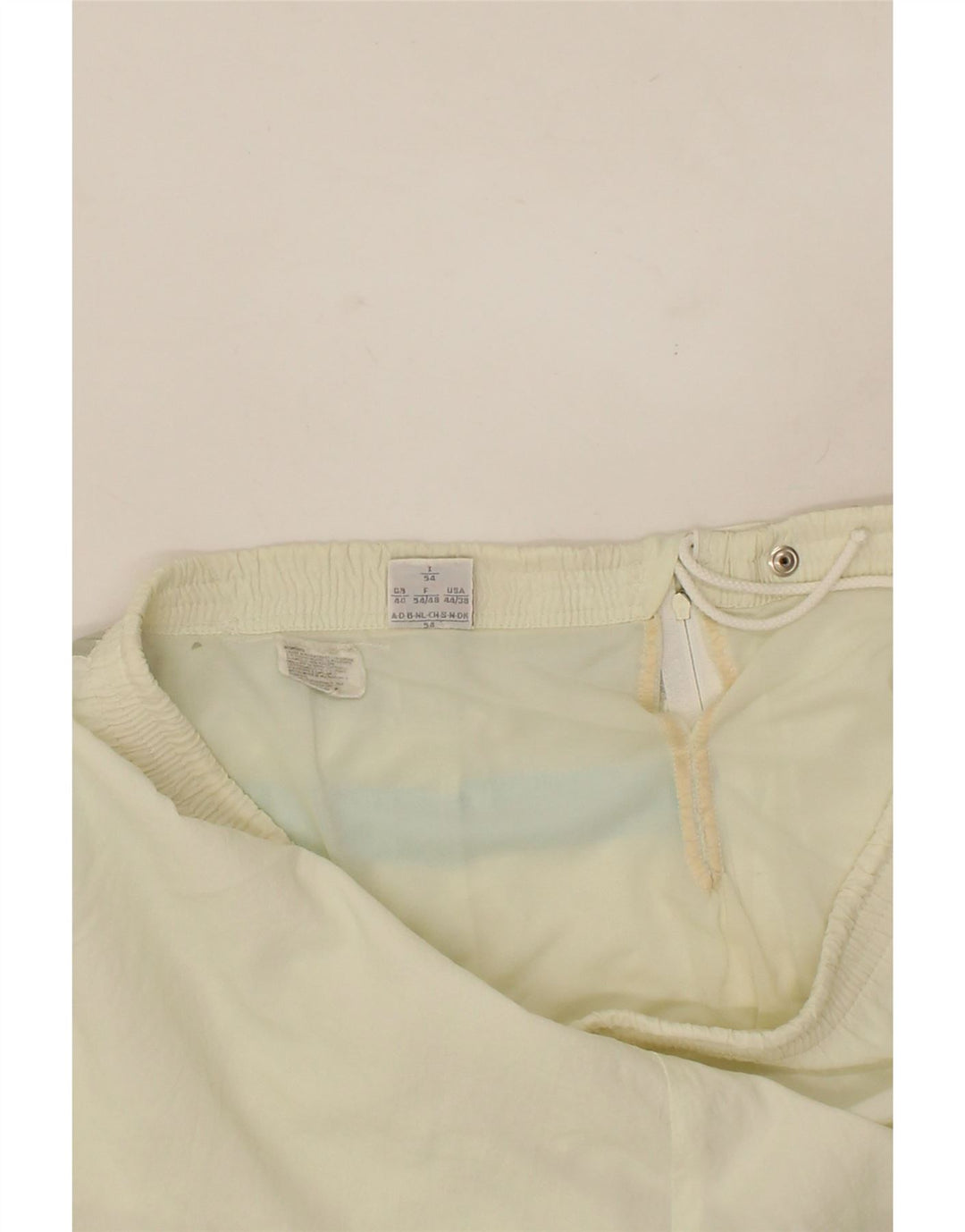 BELFE Mens Sport Shorts UK 44 XL Off White Colourblock Polyester Vintage Belfe and Second-Hand Belfe from Messina Hembry 