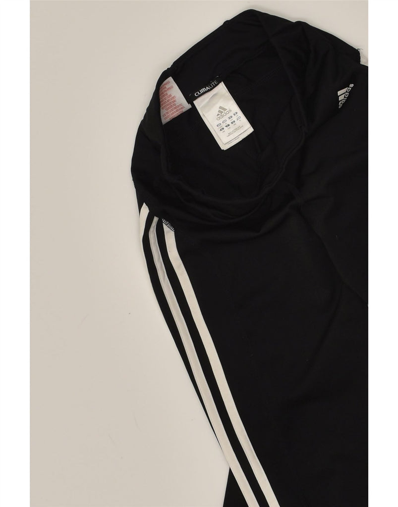ADIDAS Girls Climalite Tracksuit Trousers 9-10 Years Black Polyester | Vintage Adidas | Thrift | Second-Hand Adidas | Used Clothing | Messina Hembry 