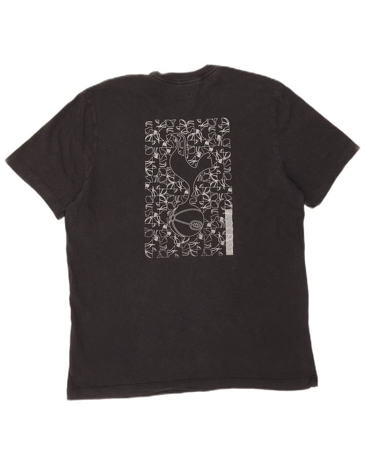 NIKE Mens Tottenham Hotspur Graphic T-Shirt Top Medium Black Cotton