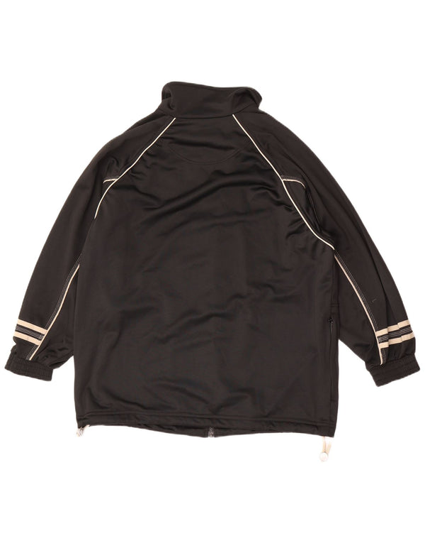 Lotto Mens Tracksuit Top Jacket Large Black Polyester