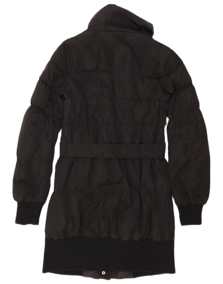 Liu Jo Womens Padded Coat IT 44 Medium Black Polyester