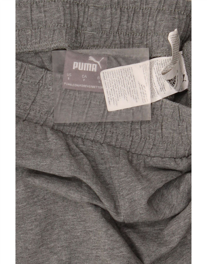 Puma Mens Sport Shorts Small  Grey Flecked Cotton