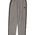 ADIDAS Boys Tracksuit Trousers 14-15 Years  Grey Flecked Polyester