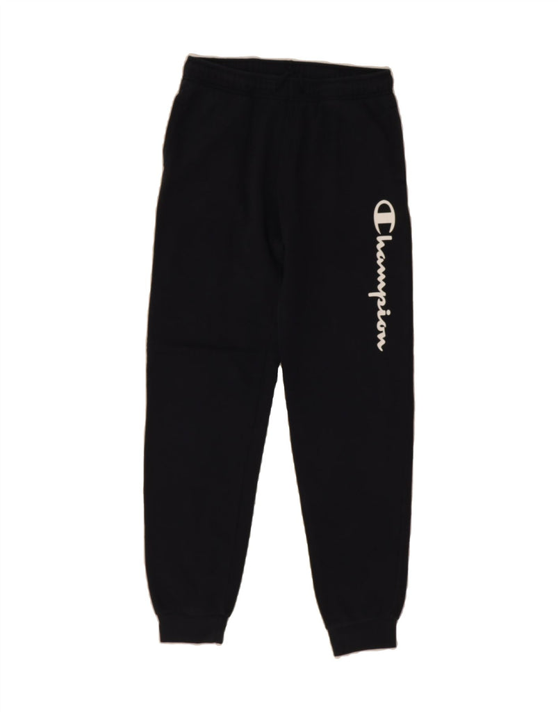 CHAMPION Boys Graphic Tracksuit Trousers Joggers 13-14 Years XL Navy Blue Vintage Champion and Second-Hand Champion from Messina Hembry 