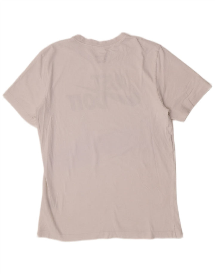 Adidas Mens Graphic T-Shirt Top Medium White Cotton