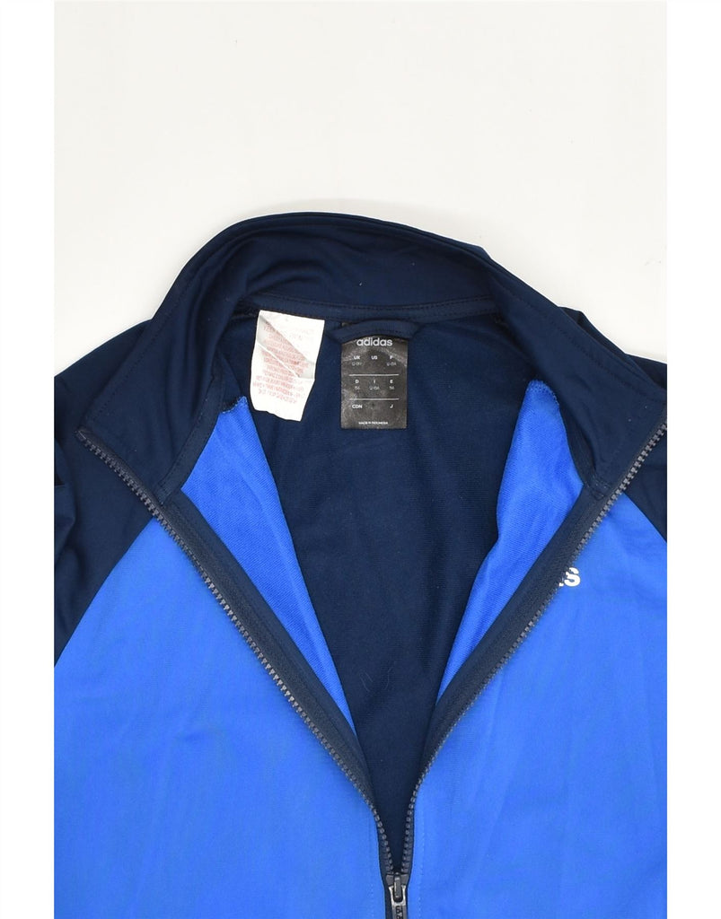 ADIDAS Boys Tracksuit Top Jacket 12-13 Years Blue Colourblock Polyester | Vintage Adidas | Thrift | Second-Hand Adidas | Used Clothing | Messina Hembry 