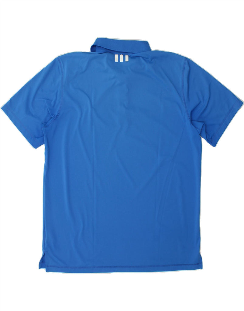 ADIDAS Mens Polo Shirt Large Blue Polyester Vintage Adidas and Second-Hand Adidas from Messina Hembry 
