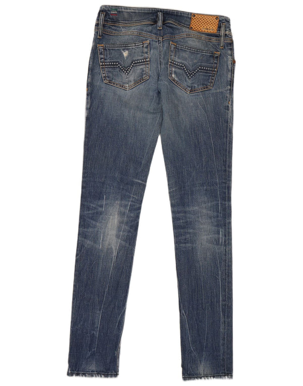 Diesel Womens Matic Skinny Jeans W27 L34 Blue Cotton