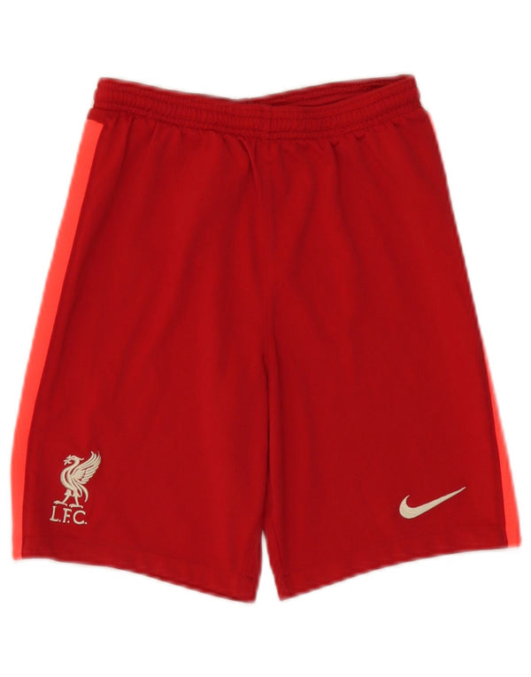 Nike Boys Liverpool Sport Shorts 12-13 Years Large Red Colourblock