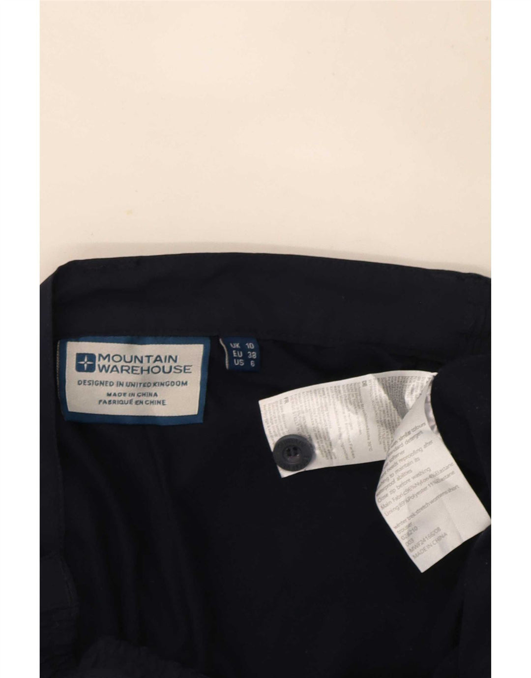 Mountain Warehouse Womens Cargo Trousers UK 10 Small W27 L29 Navy Blue