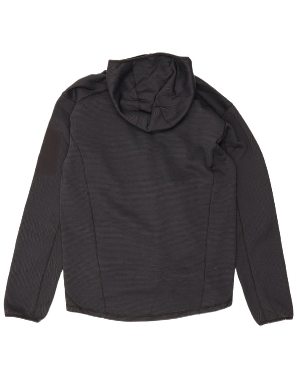 Berghaus Mens Zip Hoodie Sweater Large Navy Blue Spotted Polyester