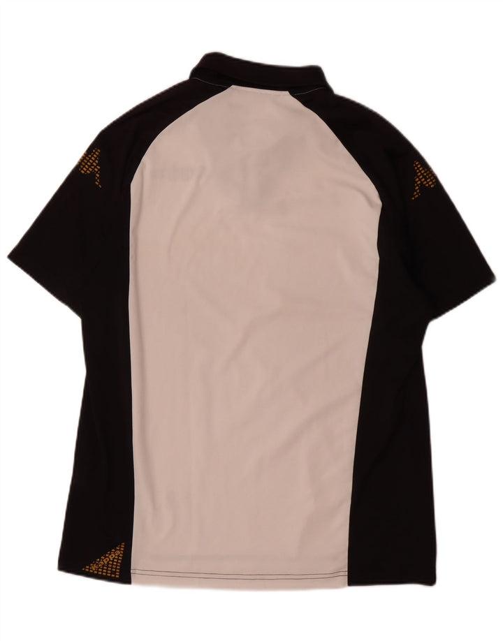 Kappa Mens Polo Shirt Large White Colourblock Polyester
