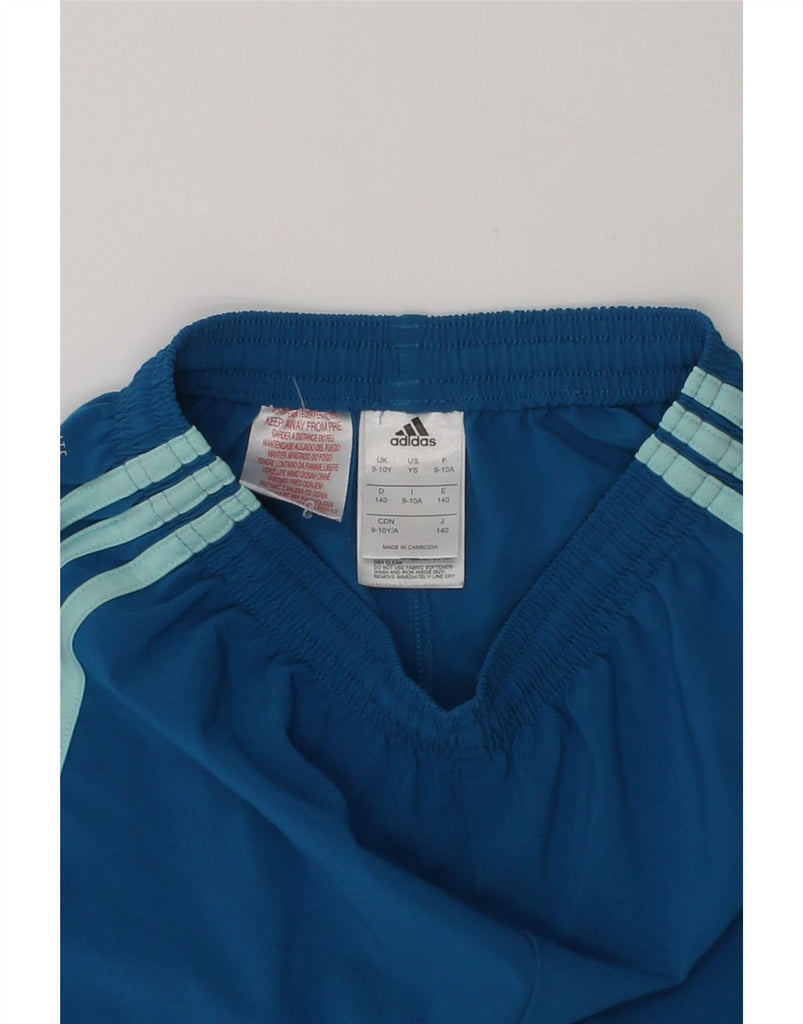 ADIDAS Boys FC Bayern Munchen Sport Shorts 9-10 Years Blue Polyester | Vintage Adidas | Thrift | Second-Hand Adidas | Used Clothing | Messina Hembry 