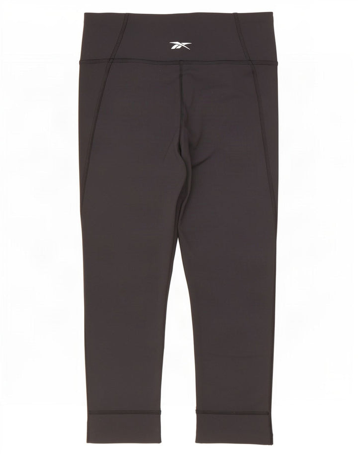 Reebok Womens Capri Leggings UK 8/10 Small Black