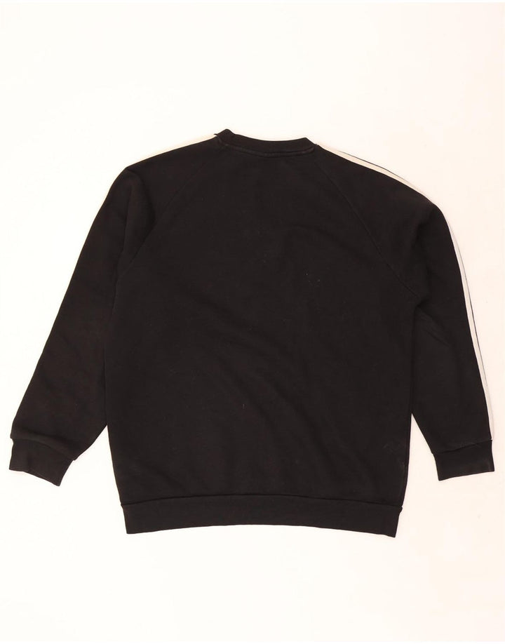 Adidas Mens Sweatshirt Jumper Large Black Cotton