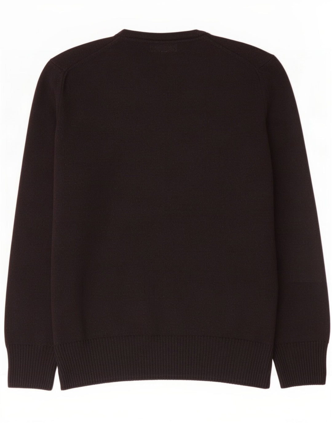 Zara Mens V-Neck Jumper Sweater Medium Black